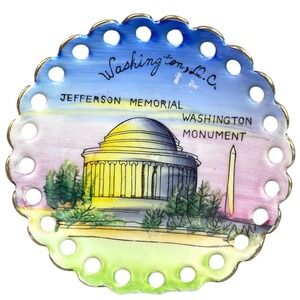 Washington DC Souvenir Trinket Tray Jefferson Memorial Monument Wall Decor